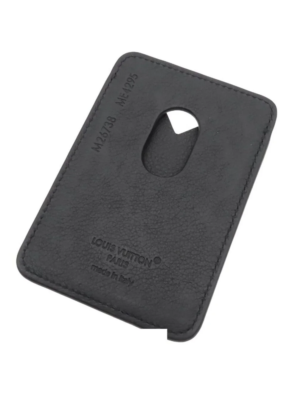 Louis Vuitton Card Case Magnet Black Monogram Shadow